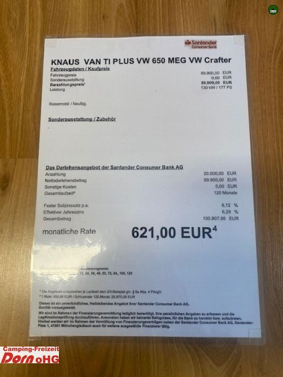 Leie Knaus Van TI Plus 650 MEG Platinum Selection Mit Zusat  Knaus Van TI Plus 650 MEG Platinum Selection Mit Zusat: bilde 5