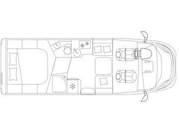 Laika KOSMO TI L 412 DS Navi Hubbett Automatik  - Halvintegrert bobil: bilde 2