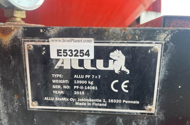 Kompaktor Allu PMX500HD Mixer & PF7+7 Pressure Feeder: bilde 6