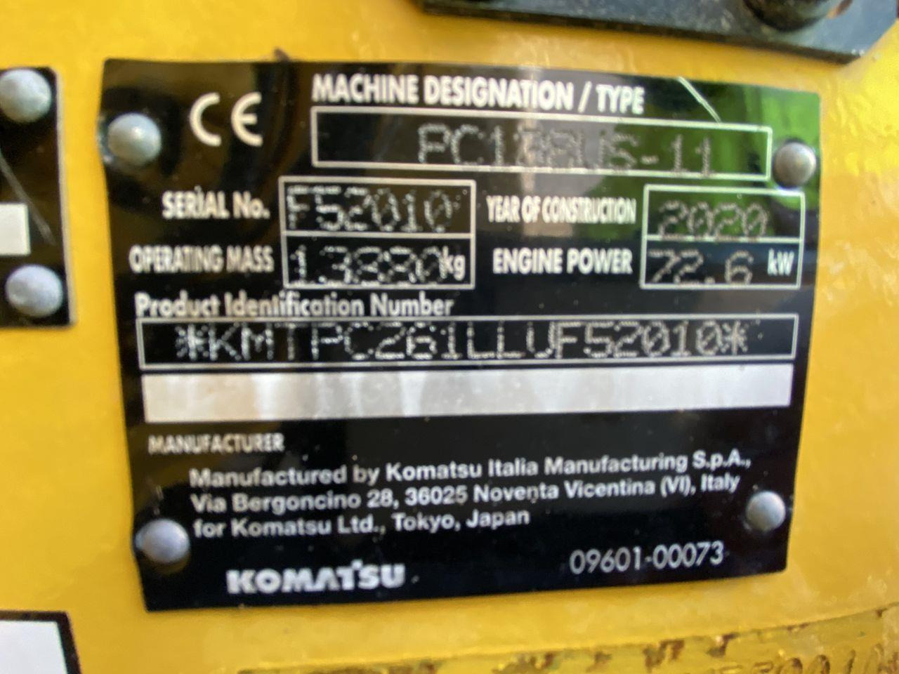 Beltegraver Komatsu PC138US-11