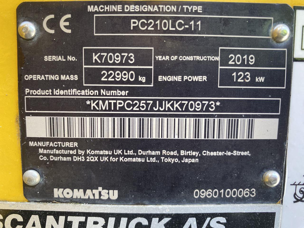 Beltegraver Komatsu PC210LC-11