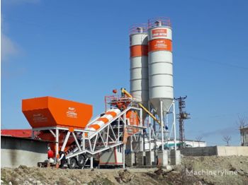 Plusmix 100 m³/hour Mobile Concrete Batching Plant - BETONYY ZAVOD - CEN - Betongfabrikk