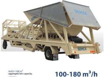 SEMIX Dry Type Mobile Concrete Batching Plant - Betongfabrikk