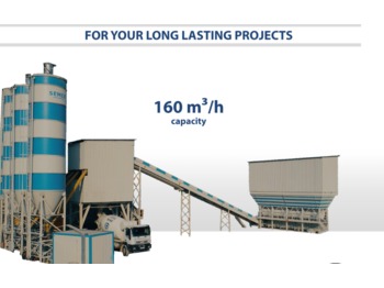 SEMIX Stationary Concrete Batching Plant 160 m³/h - Betongfabrikk