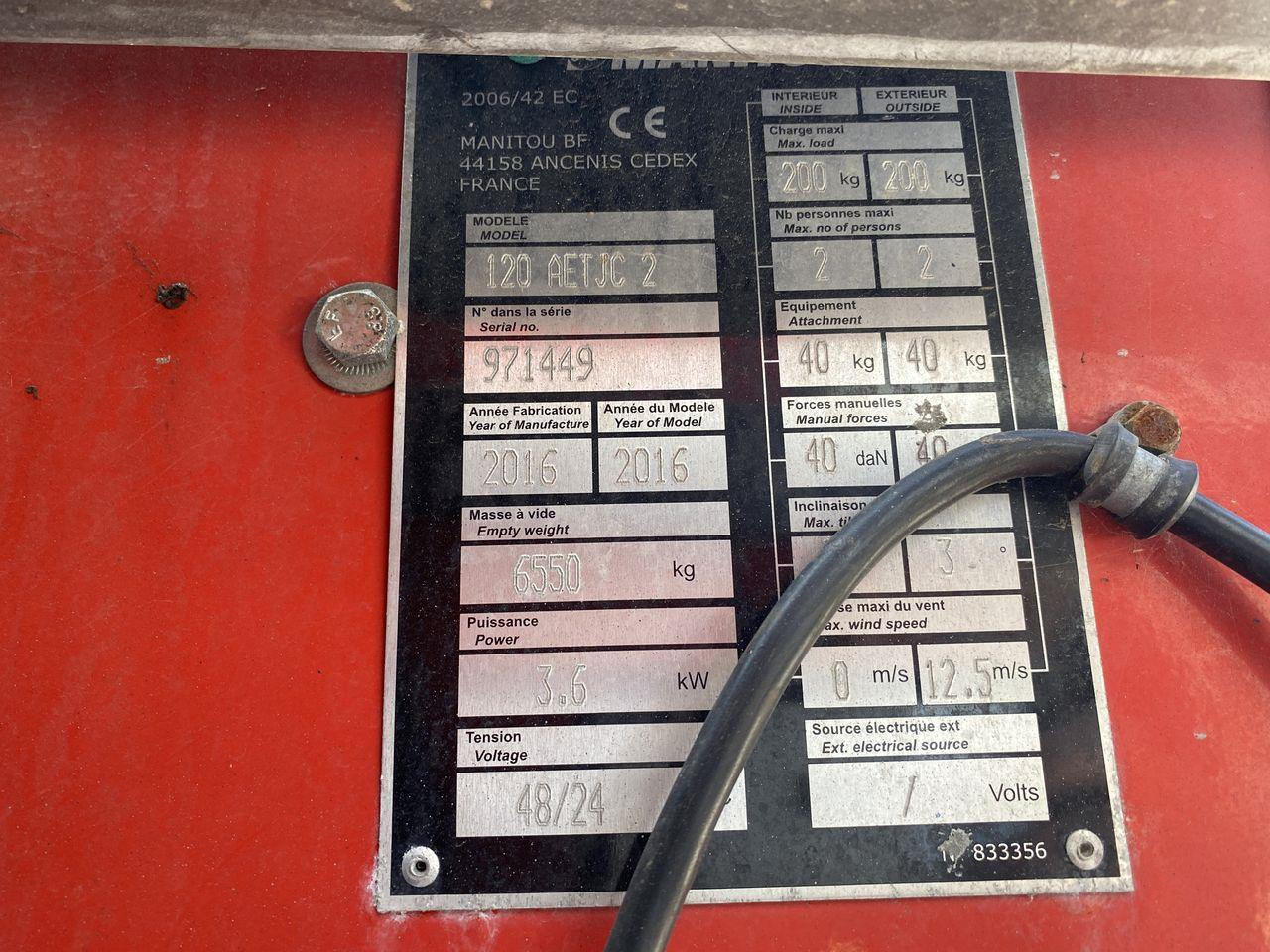 Bomlift Manitou 120AETJ-COMPACT 3D