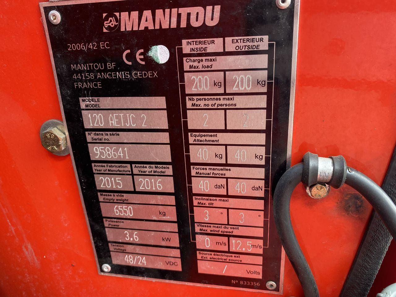 Bomlift Manitou 120AETJ Compact 3D