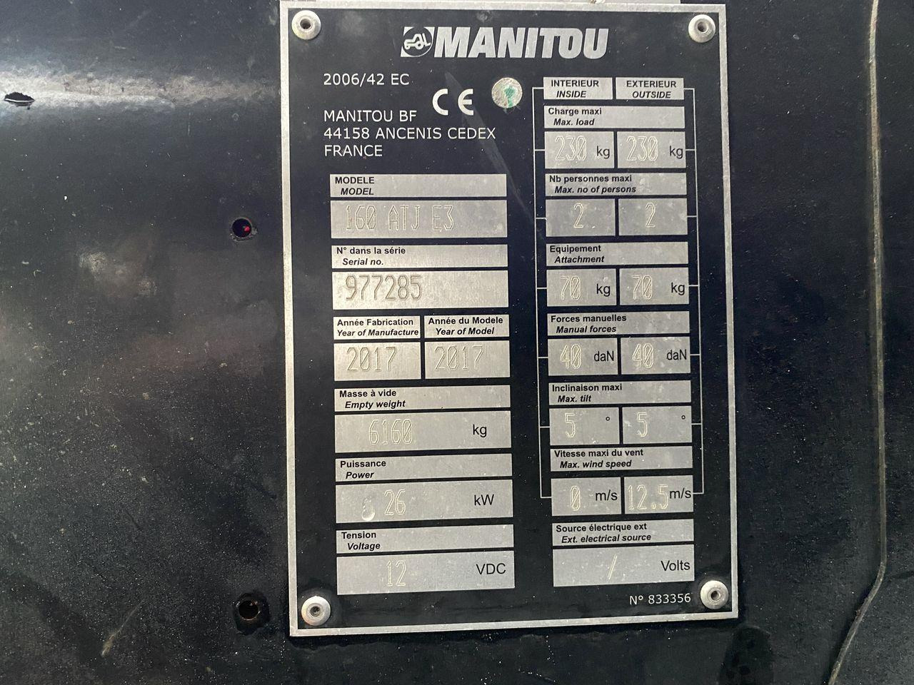 Bomlift Manitou 160ATJ RC E3