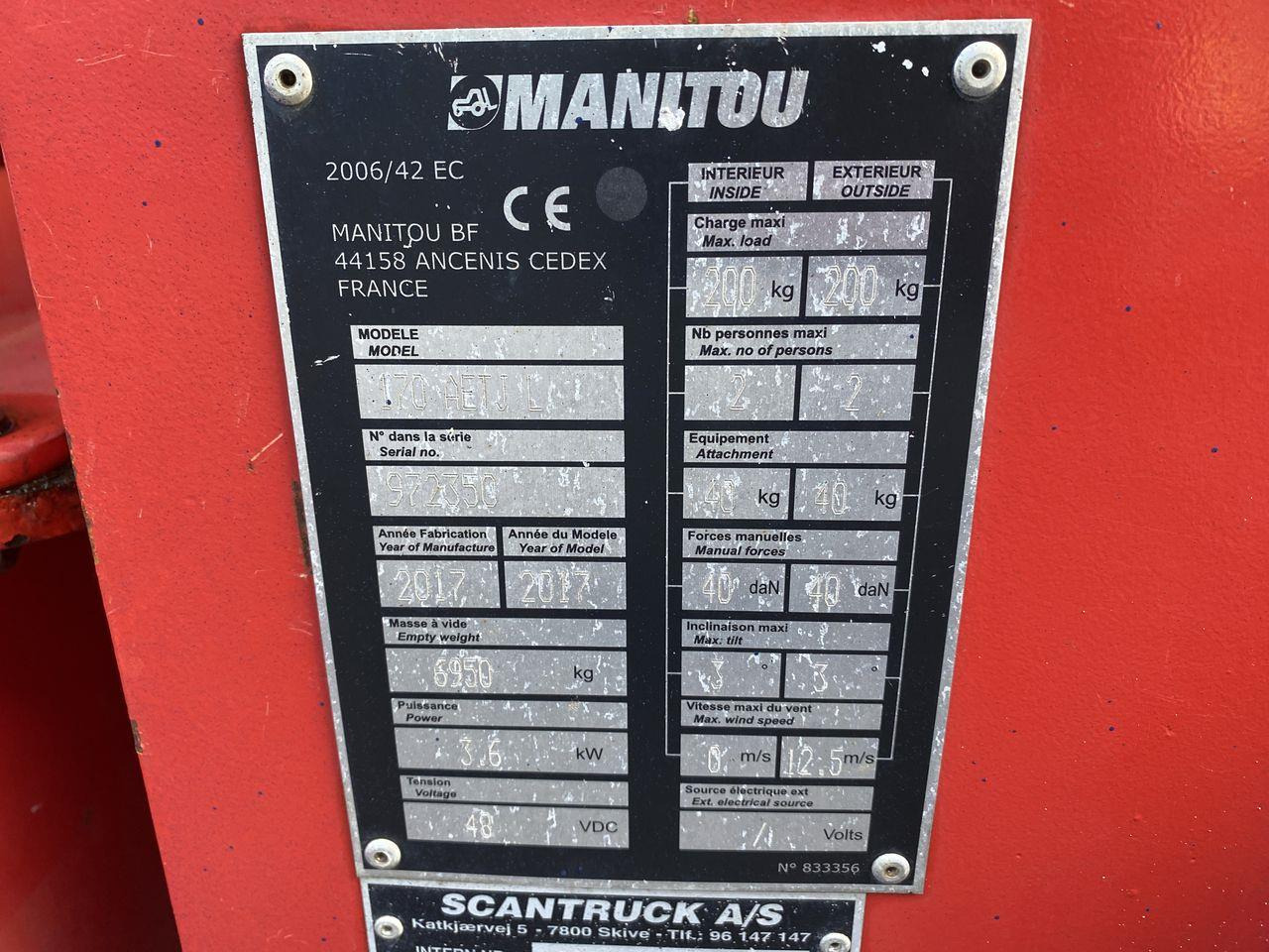 Bomlift Manitou 170AETJ-L