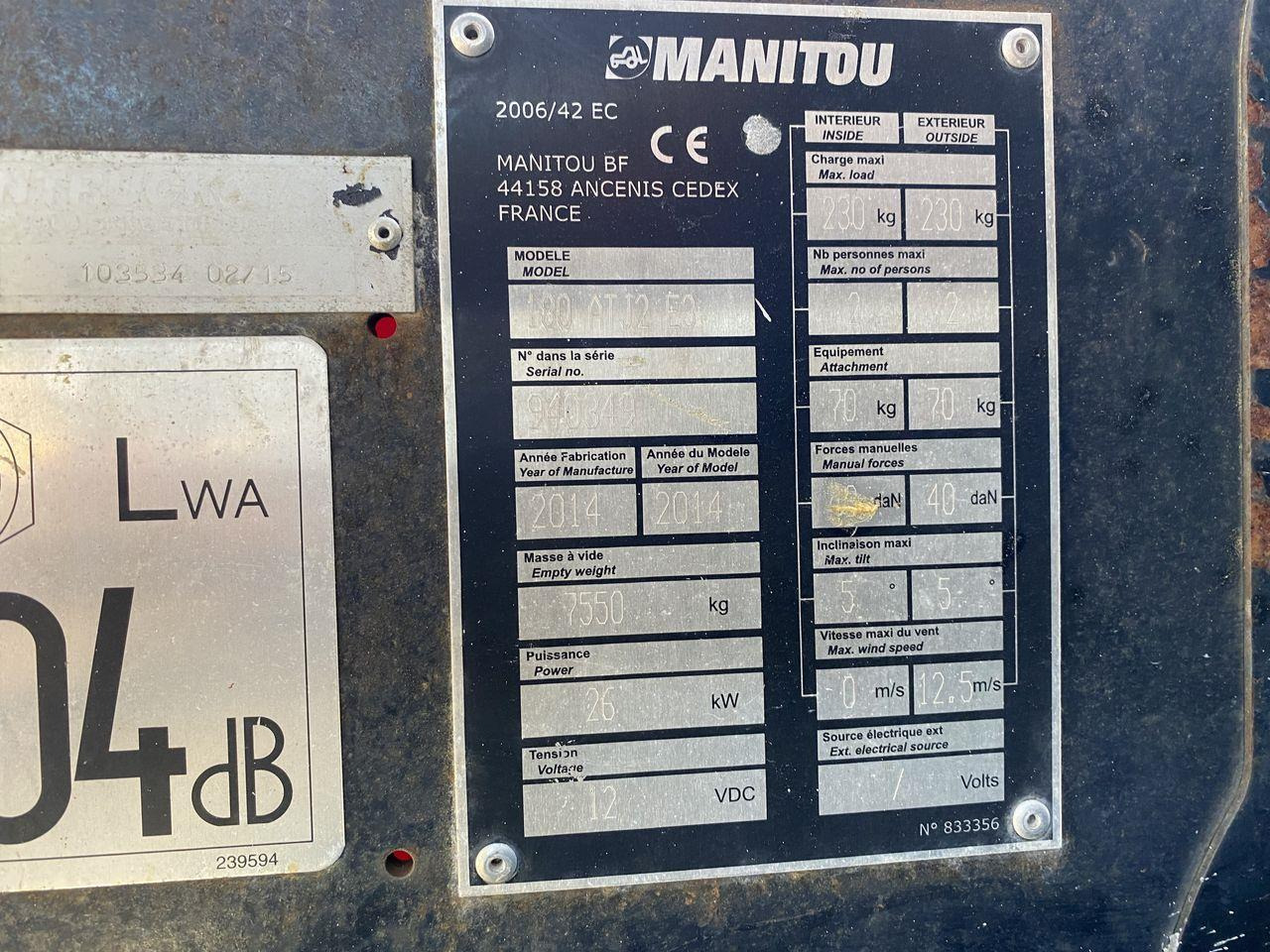 Bomlift Manitou 180ATJ 2 RC