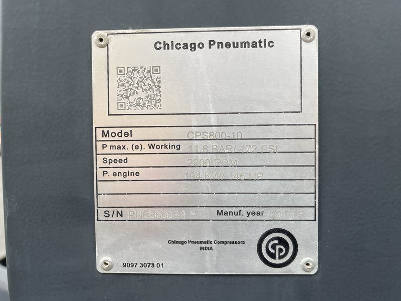 Luftkompressor Chicago Pneumatic CPS 800 - 10: bilde 2