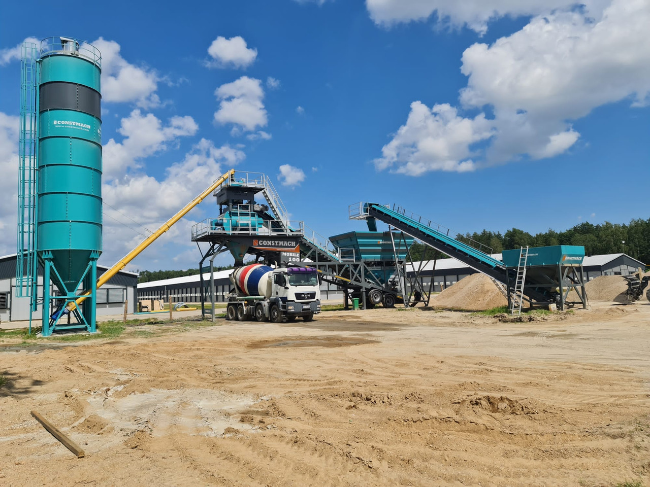 Ny Betongfabrikk Constmach Mobile Betonmischanlage mit 100 m3/h: bilde 4