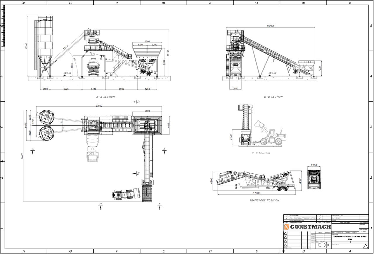 Ny Betongfabrikk Constmach Mobile Betonmischanlage mit 100 m3/h: bilde 21