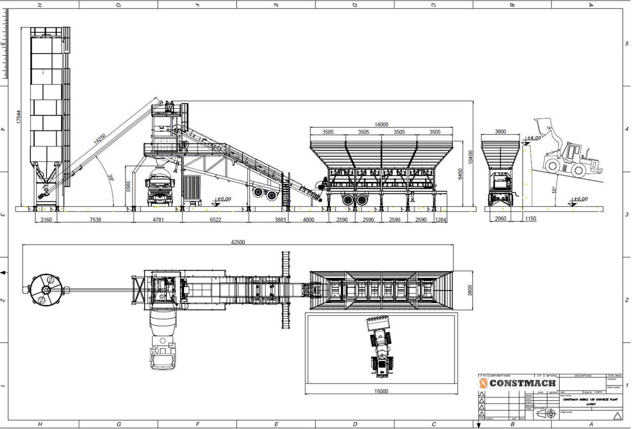 Ny Betongfabrikk Constmach Mobilny węzeł betoniarski o wydajności 120 m3/h: bilde 9