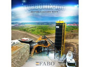 Ny Betongfabrikk FABO TURBOMIX-100 Mobile Concrete Batching Plant: bilde 1
