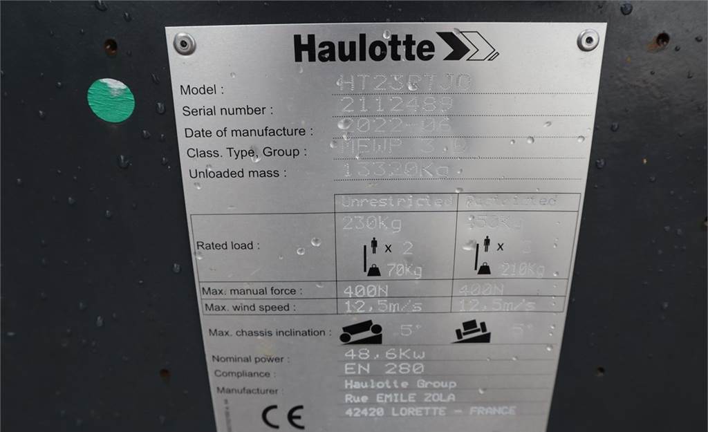 Teleskoplift Haulotte HT23RTJO Valid Inspection, *Guarantee! Diesel, 4x4: bilde 6