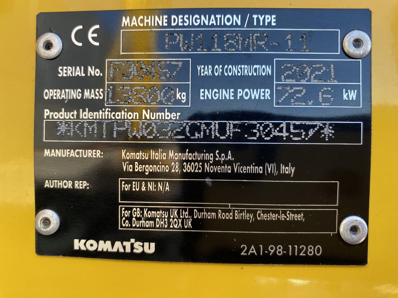 Hjulgraver Komatsu PW118MR-11