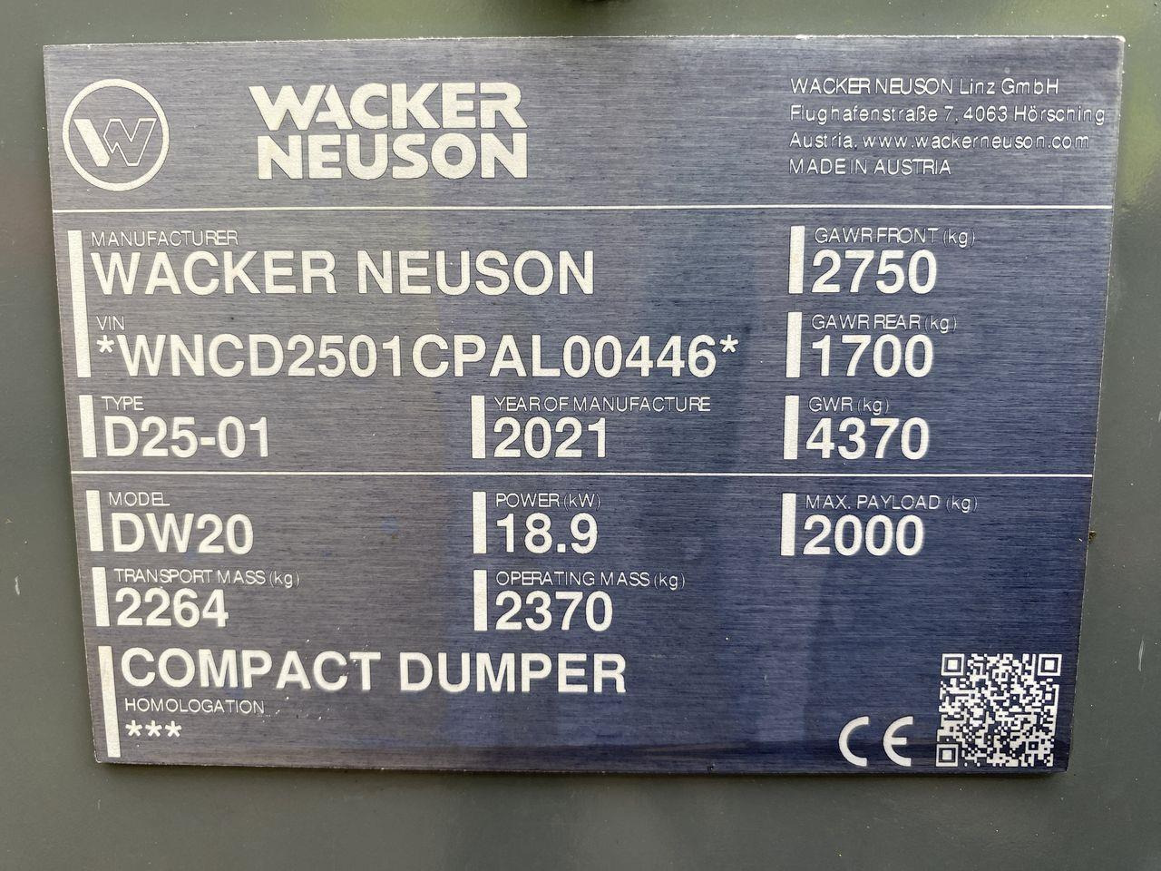 Kompaktdumper Wacker Neuson DW20
