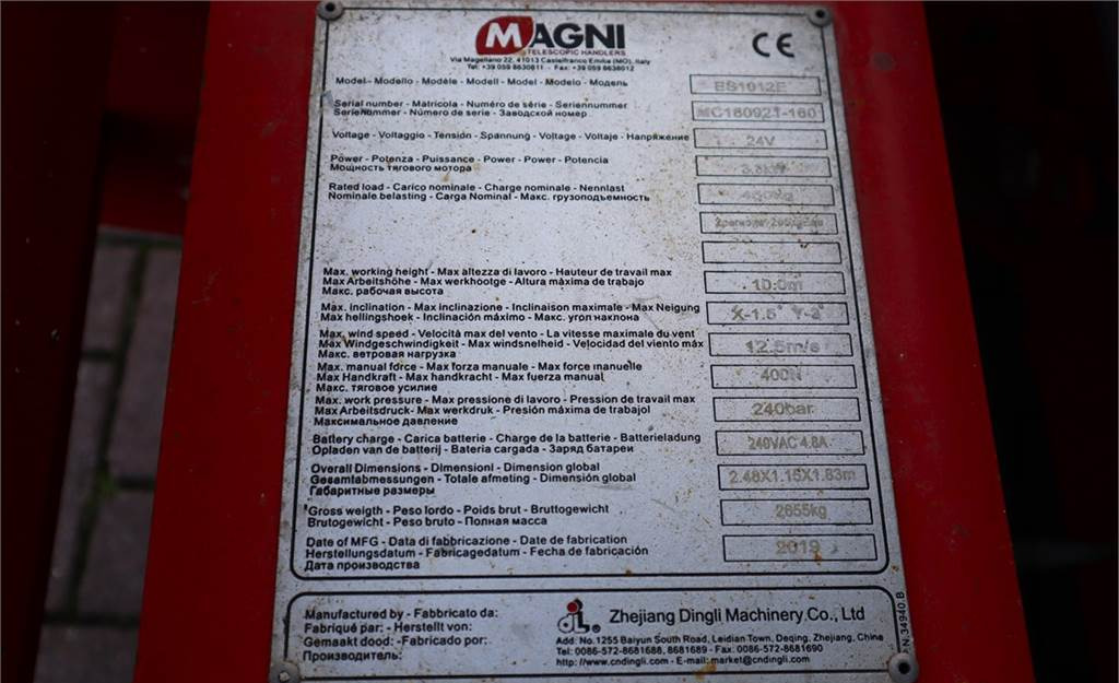 Sakselift Magni ES1012E Valid inspection, *Guarantee! Electric, 10: bilde 16