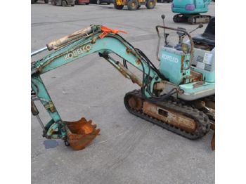  Kobelco SK007-2 Rubber Tracks, Blade, Offset, Piped c/w Bucket, Expanding Undercarriage - PT03645 - Minigraver