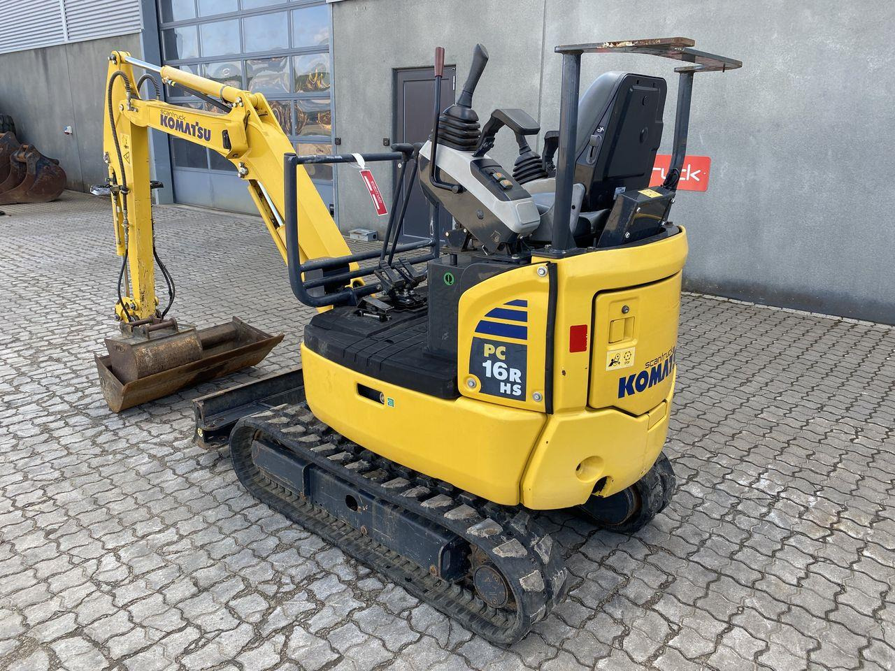 Minigraver Komatsu PC16R-3HS CANOPY