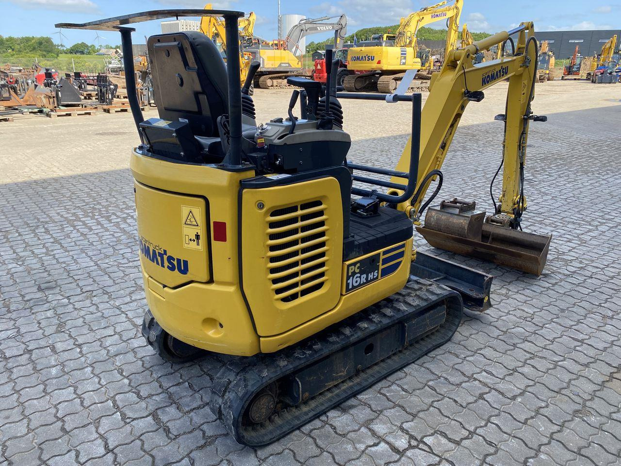 Minigraver Komatsu PC16R-3HS CANOPY