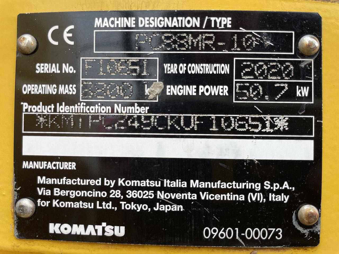 Minigraver Komatsu PC88MR-10