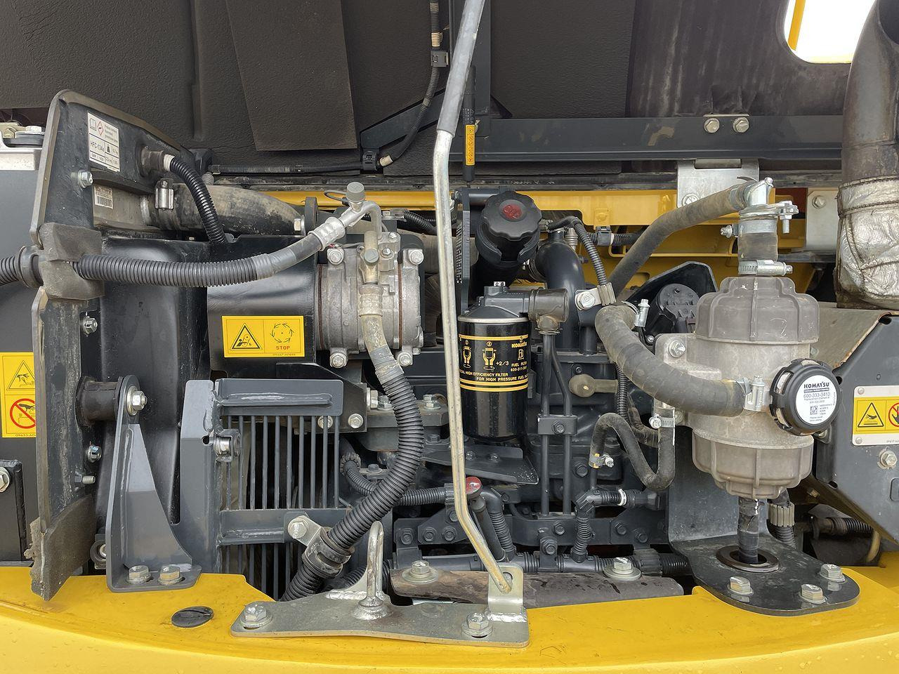 Minigraver Komatsu PC88MR-10 med Topcon