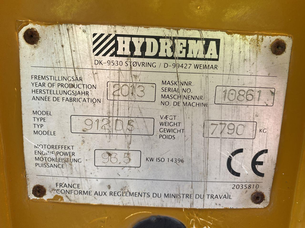 Rammestyrt dumper Hydrema 912DS