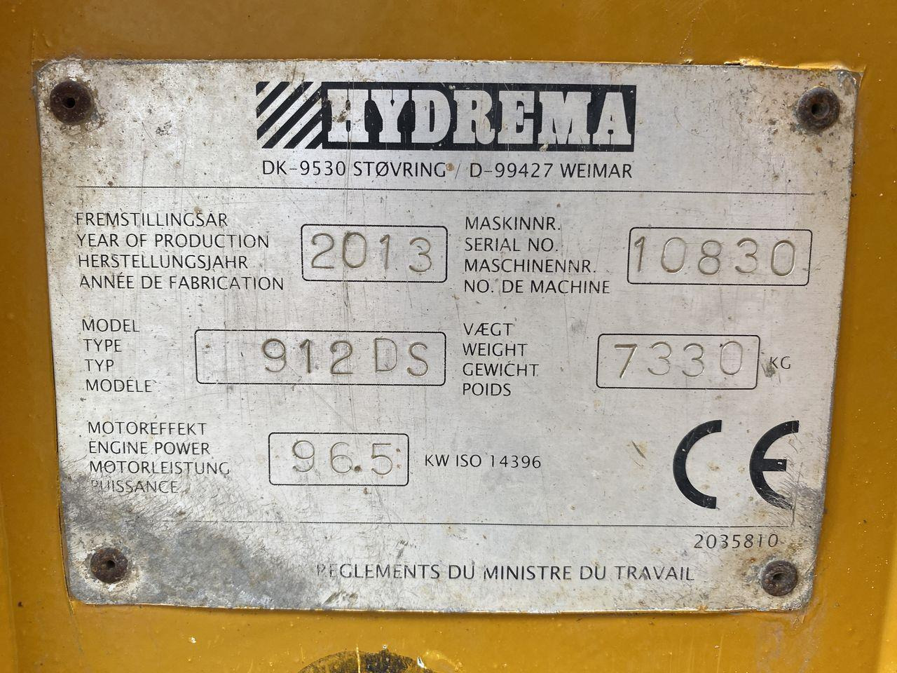 Rammestyrt dumper Hydrema 912DS