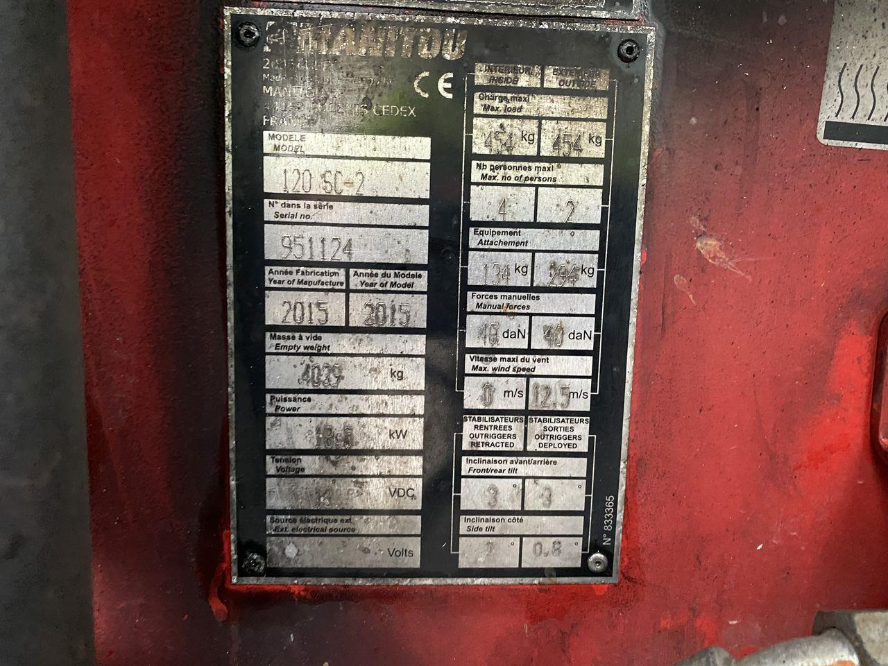 Sakselift Manitou 120SC