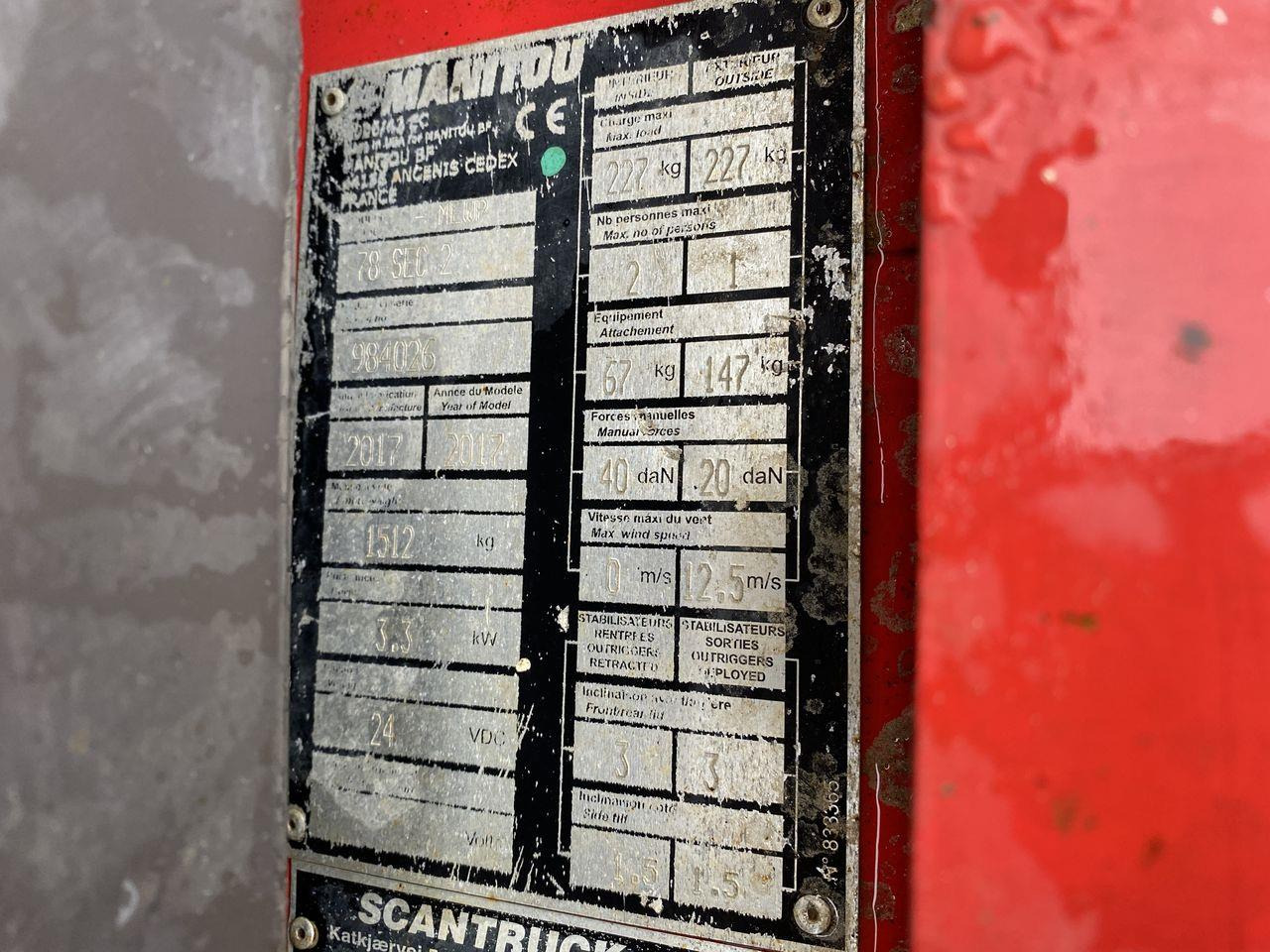 Sakselift Manitou 78SEC