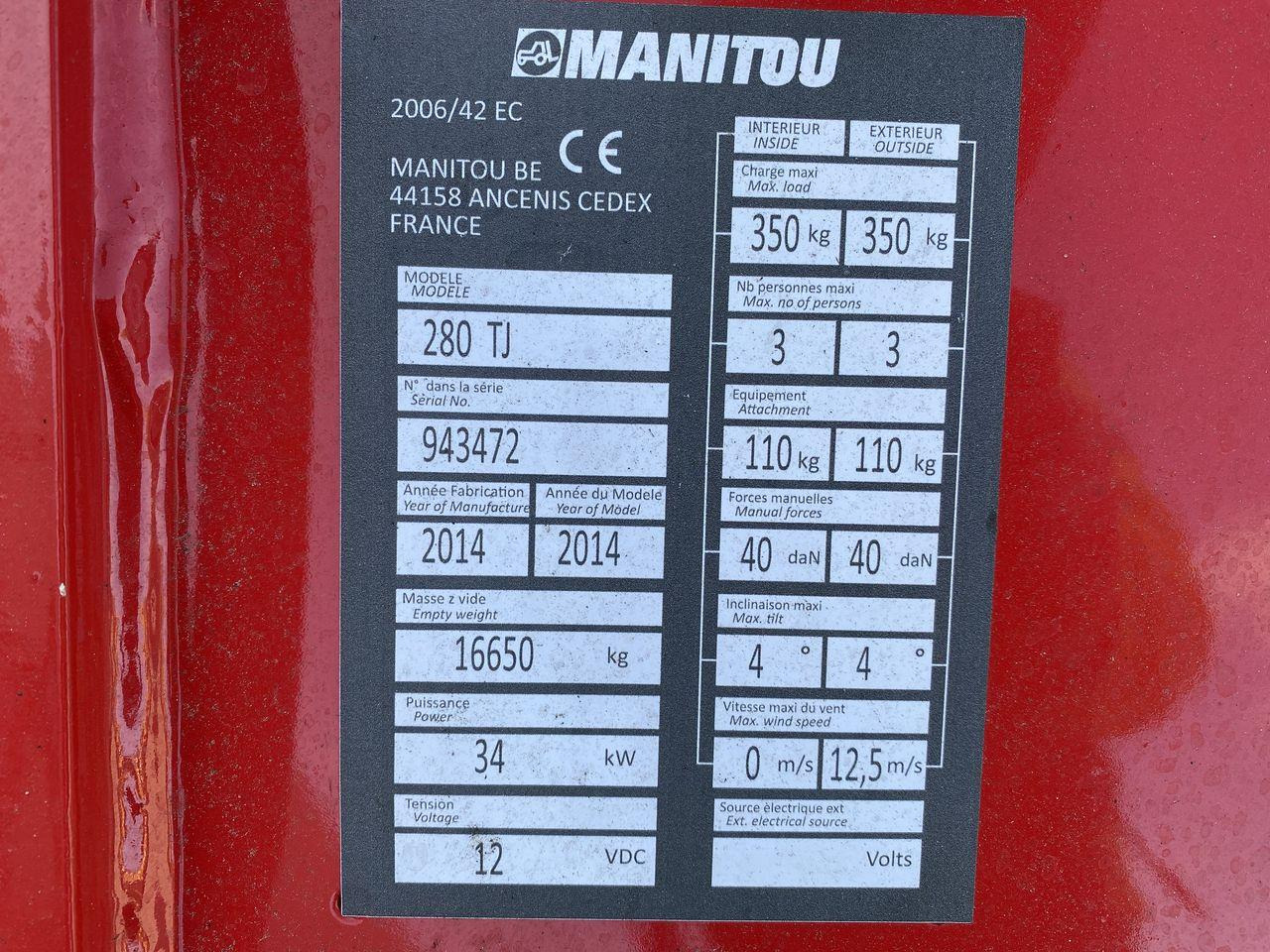 Teleskoplift Manitou 280TJ