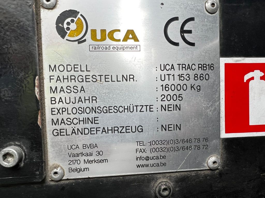 Bygg og anlegg UCA Trac RB16,JCB Zweiwegfahrzeug, rail+road: bilde 8