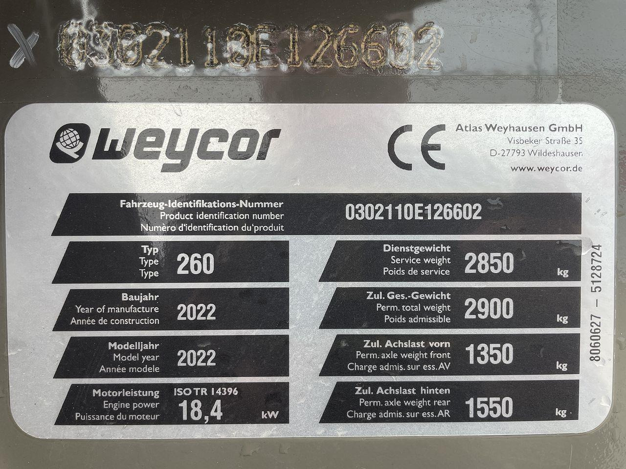 Vegvals Weycor AW260