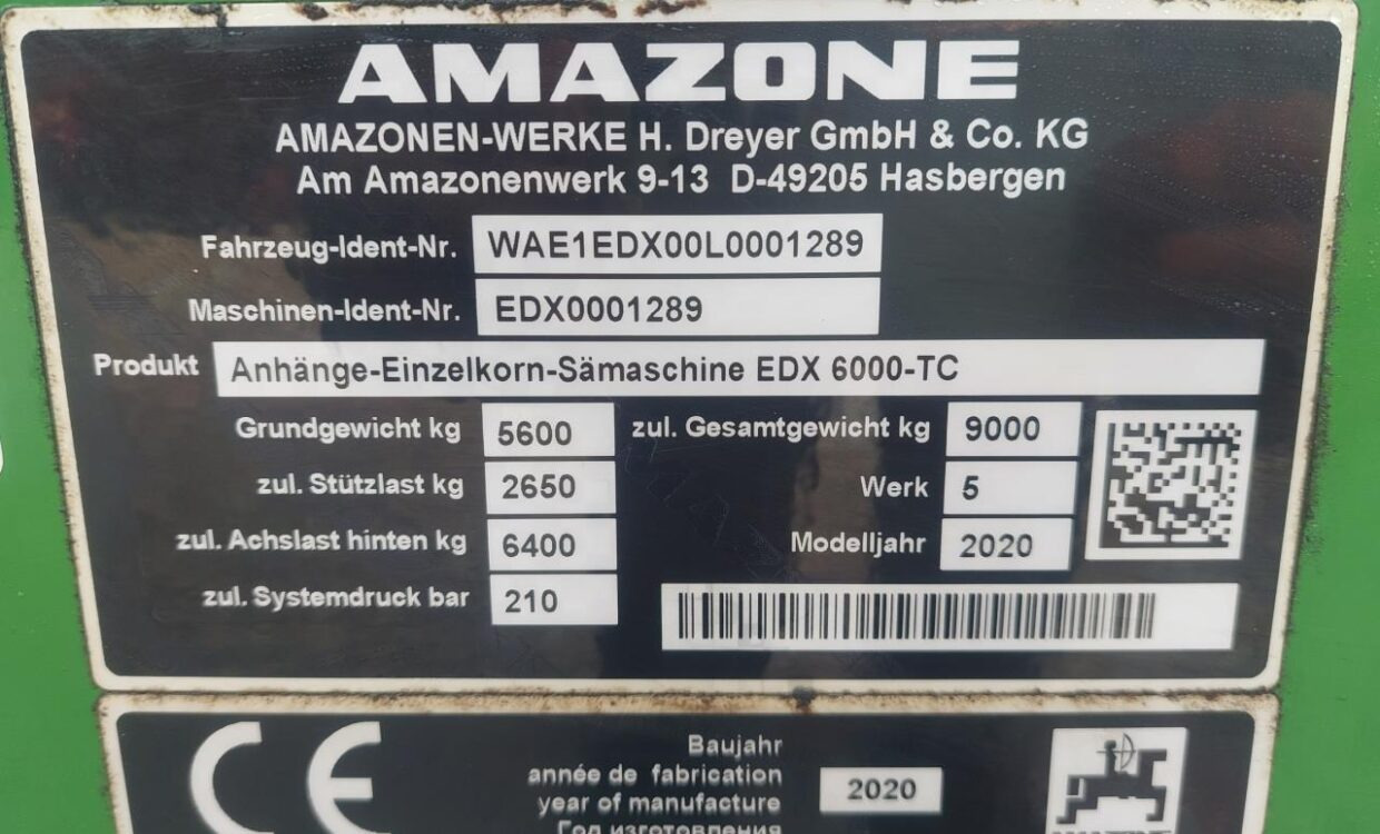 Ettkorn såmaskin Amazone EDX 6000-TC: bilde 15