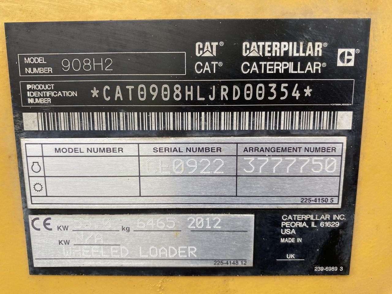 Minilaster Caterpillar 908 H2