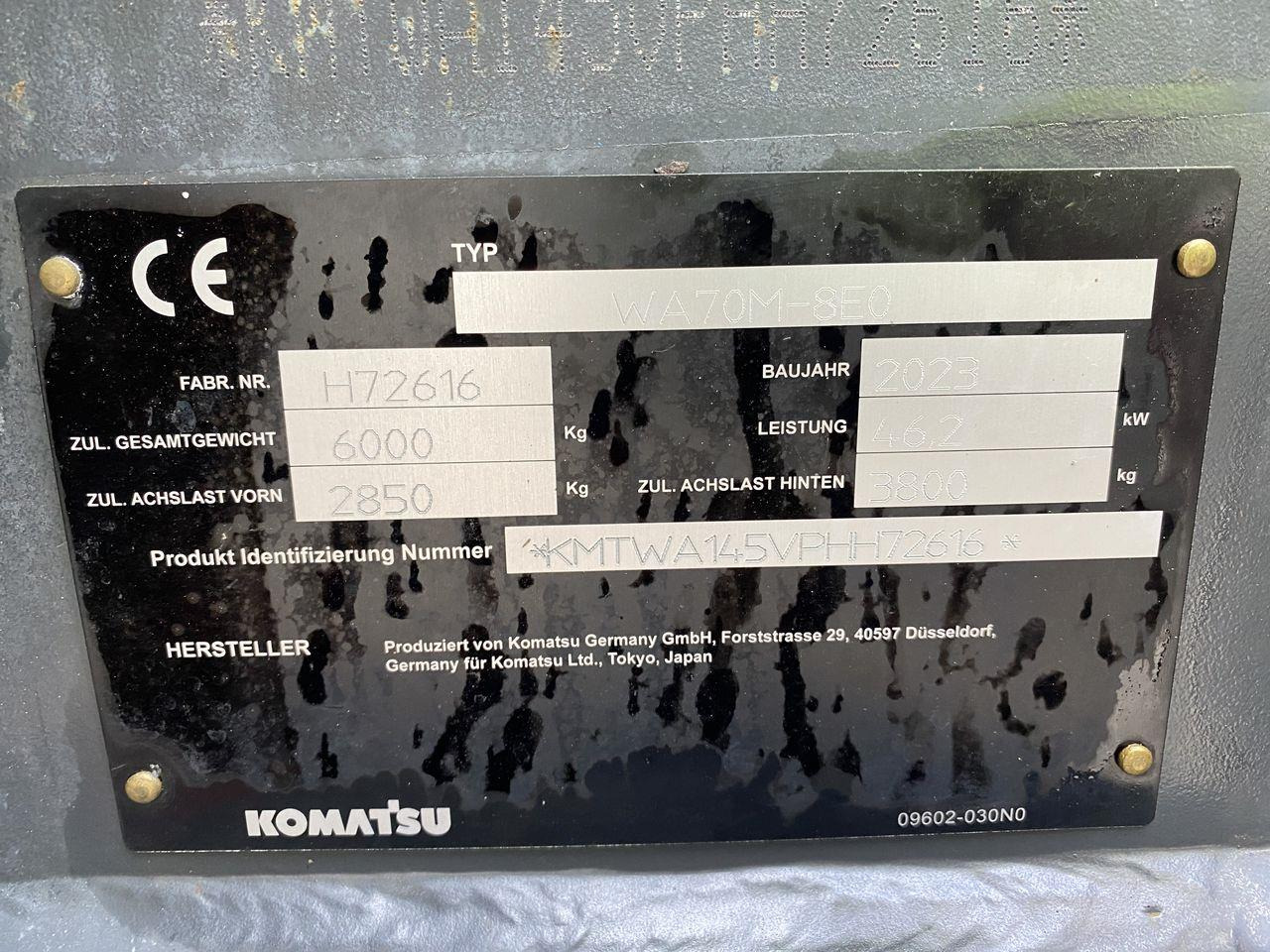 Minilaster Komatsu WA70M-8EO