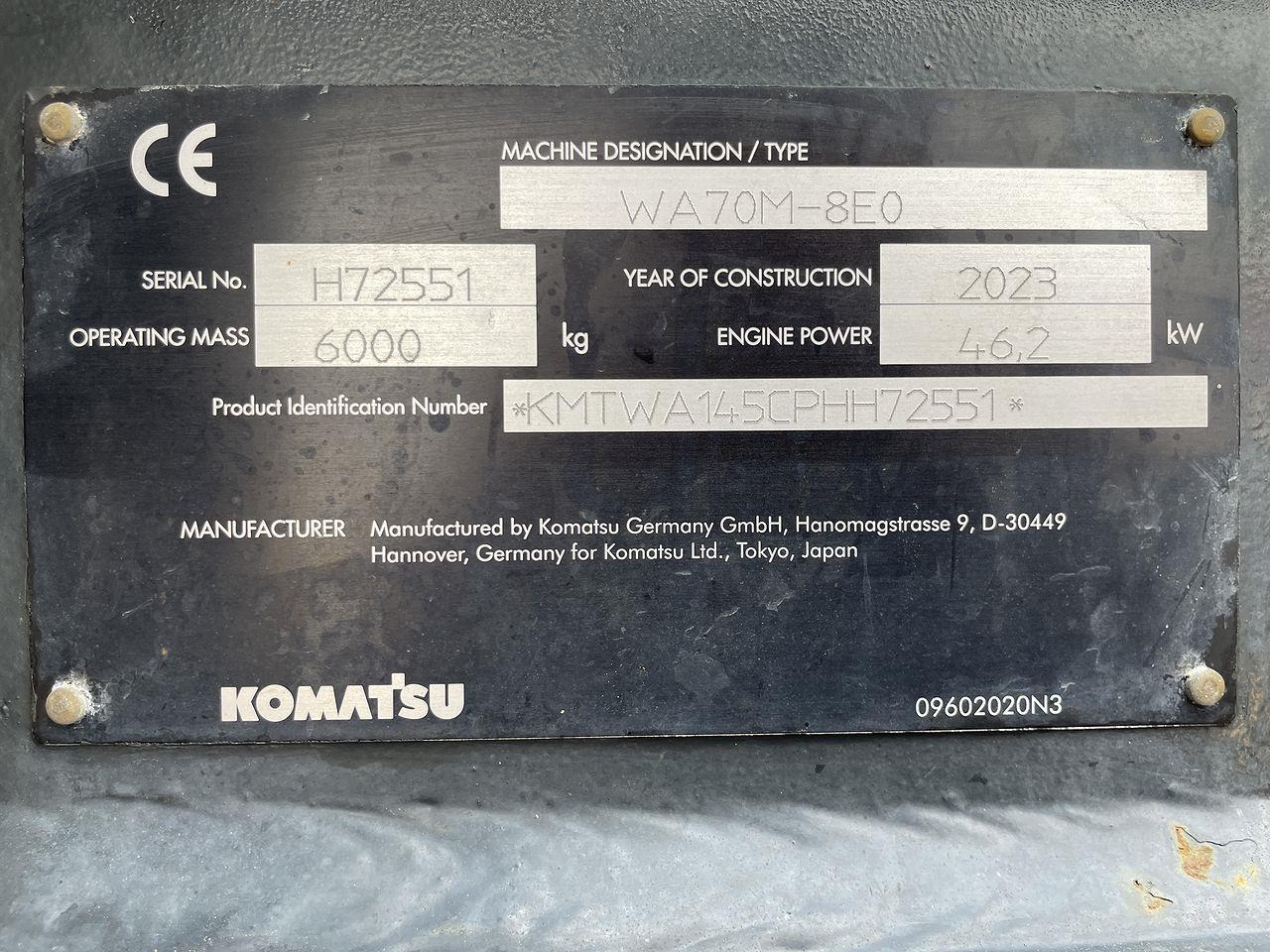 Minilaster Komatsu WA70M-8EO