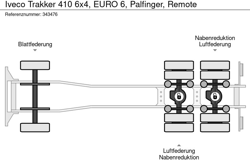 Planbil, Kranbil Iveco Trakker 410 6x4, EURO 6, Palfinger, Remote: bilde 16