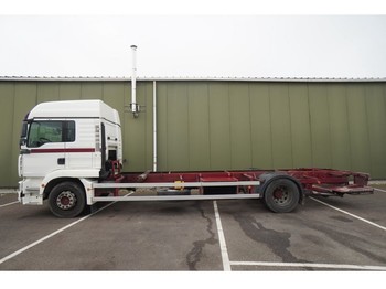 Container-transport/ Vekselflak lastebil MAN 18.280 MANUAL GEARBOX CONTAINER 20 FT TRANSPORT: bilde 1