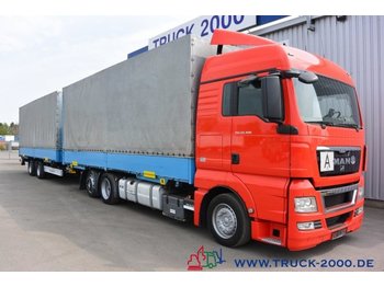 Container-transport/ Vekselflak lastebil MAN TGX 26.400 Jumbo Komplettzug mit Krone Brücken: bilde 1