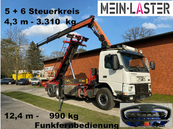 Lastebil med kabelsystem, Kranbil Volvo FM 12-420 PK 16502 C 12m - 1.000 kg Funk FB: bilde 1