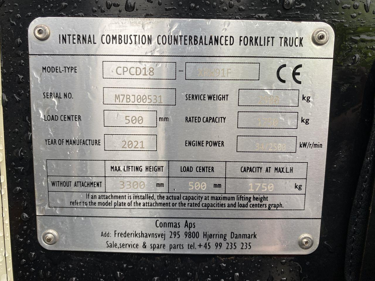 Dieseltruck CONMAS  Diesel 1800 kg