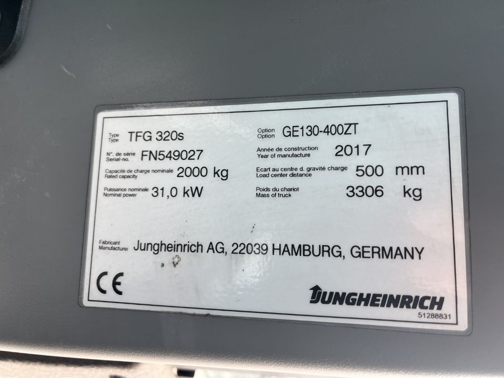 Gasstruck Jungheinrich TFG320s: bilde 4