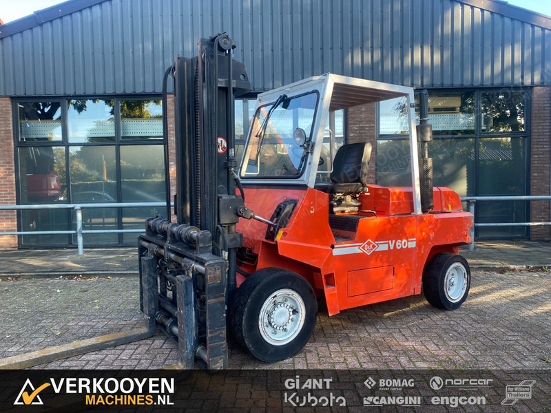 Dieseltruck O & K V60 - Forkpositioner + Sideshift Forklift: bilde 7