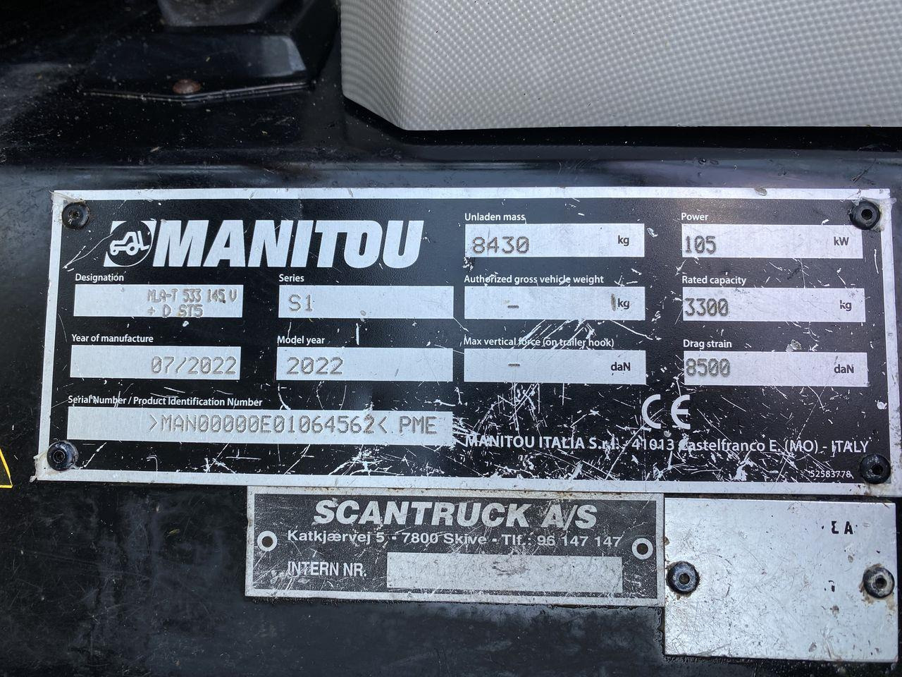 Teleskoplastere Manitou MLA-T533-145V+ ELITE ST5