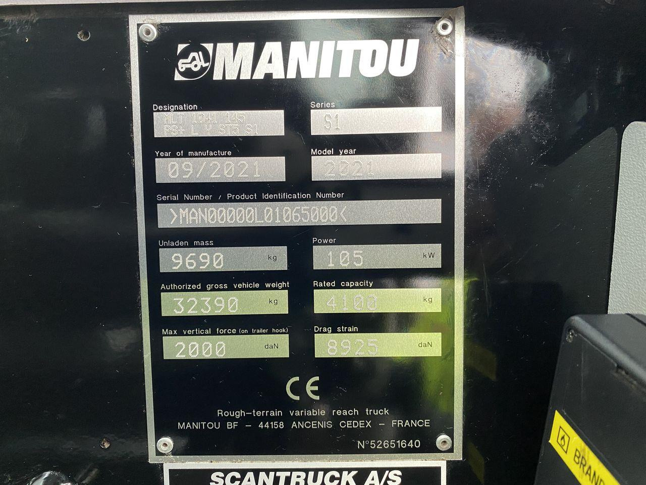 Teleskoplastere Manitou MLT1041-145PS+ L ELITE ST5