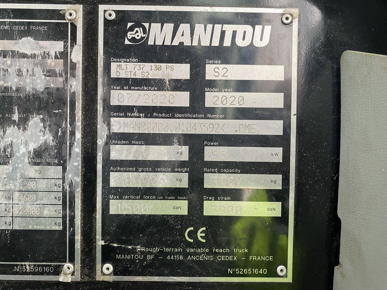 Teleskoplastere Manitou MLT737-130PS+ Premium