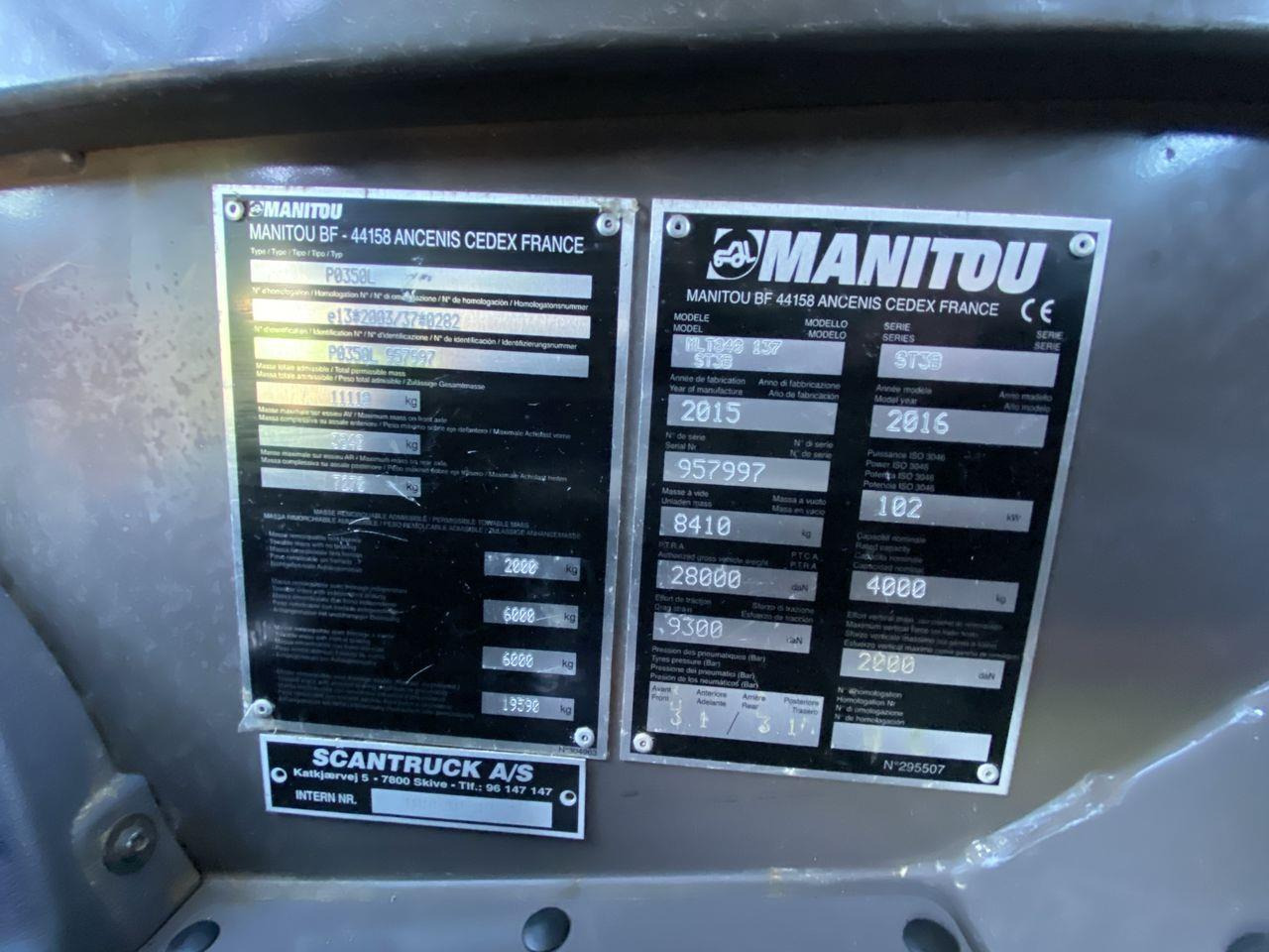 Teleskoplastere Manitou MLT840-137PS ELITE