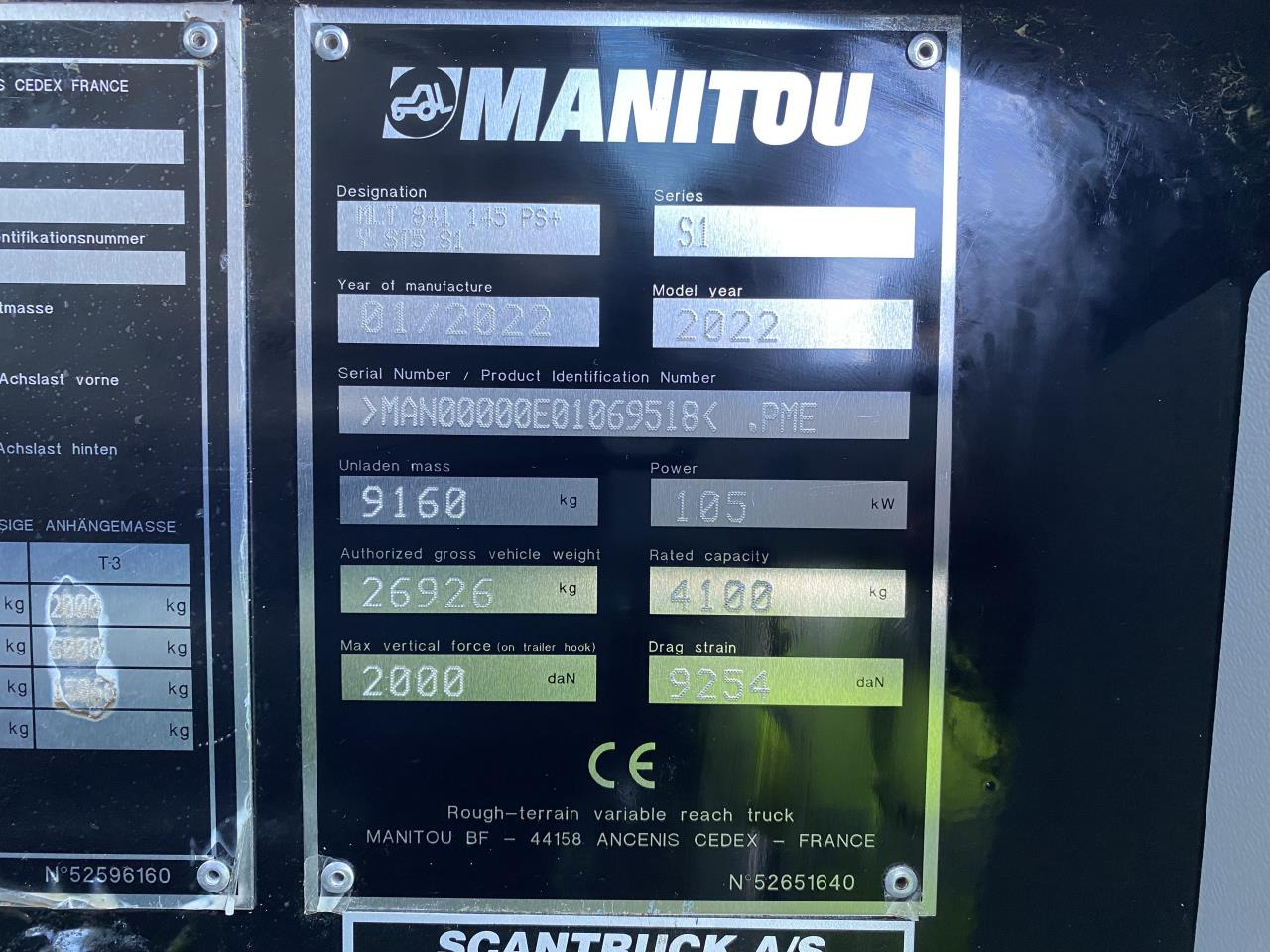 Teleskoplastere Manitou MLT841-145PS+ ELITE ST5